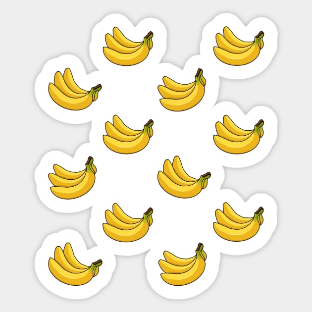 Going Bananas! Banana pattern Sticker by AlmightyClaire